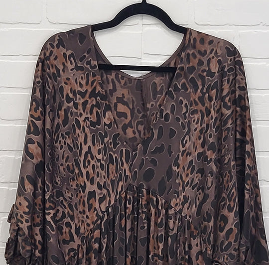 Boho Animal Print Dress