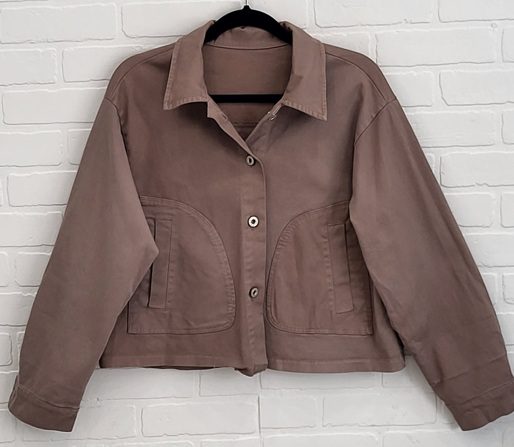 Denim Cropped Jacket