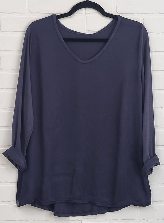 Sabrina V-Neck Long Sleeve Top