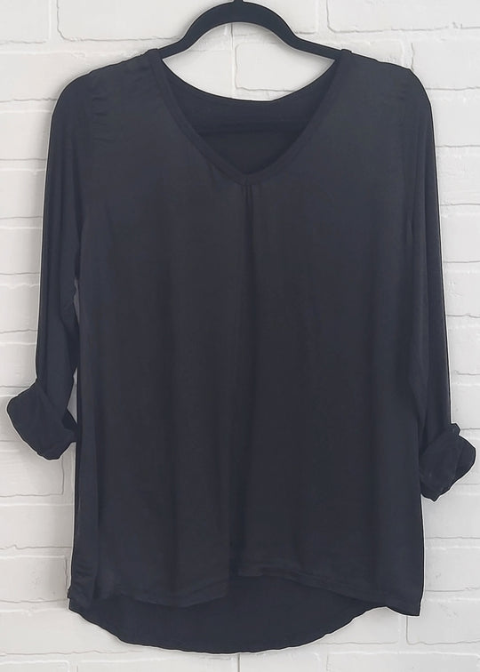 Sabrina V-Neck Long Sleeve Top