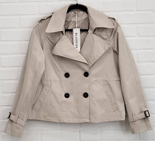 Bludeisie Cropped Trench Jacket