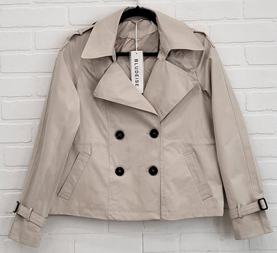 Bludeisie Cropped Trench Jacket