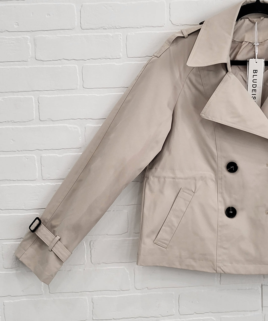 Bludeisie Cropped Trench Jacket