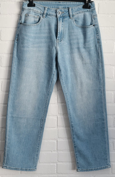 3D Straight Leg Jeans
