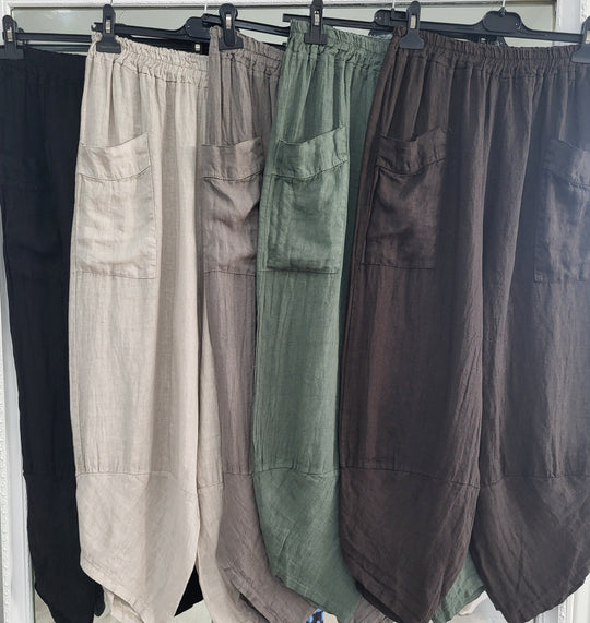 Linen Tulip Pants