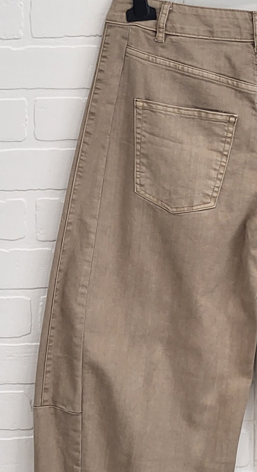 3D Denim Barrel Pants