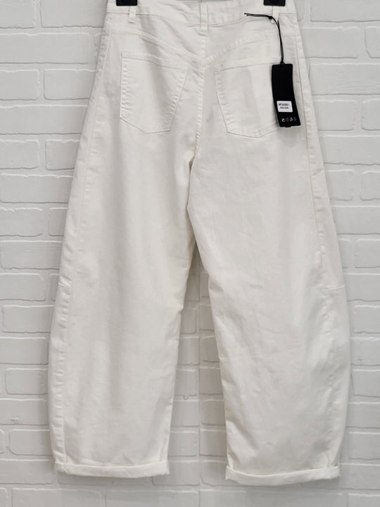 3D Denim Barrel Pants