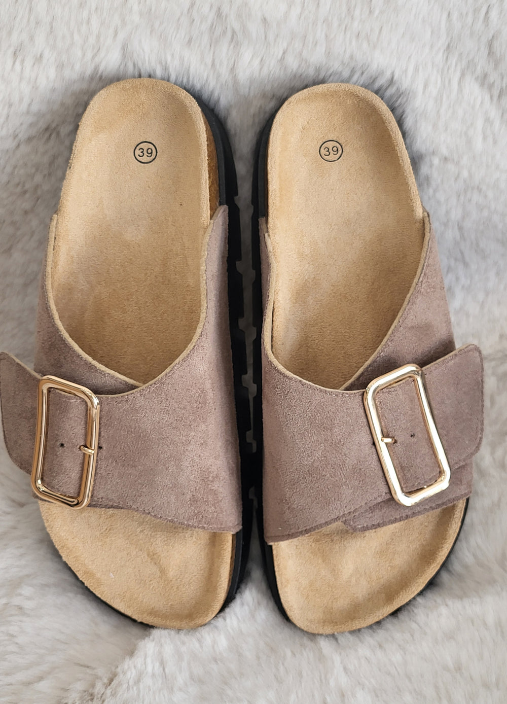 Cork Sole Sandals with Adjustable Buckle Strap