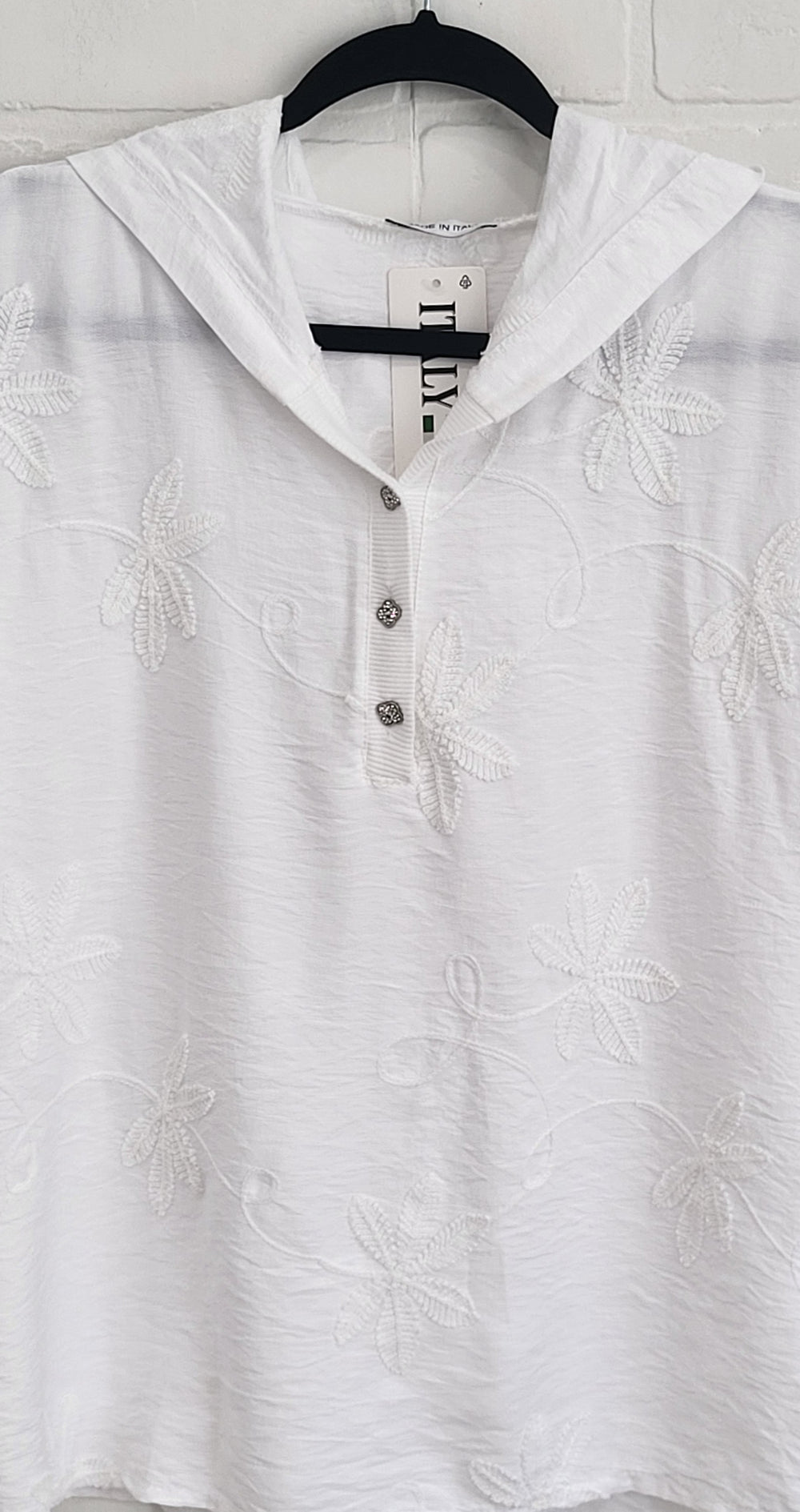 Floral Short Sleeve Hoodie