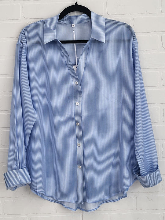 Sweet Miss Stripped V Shirt