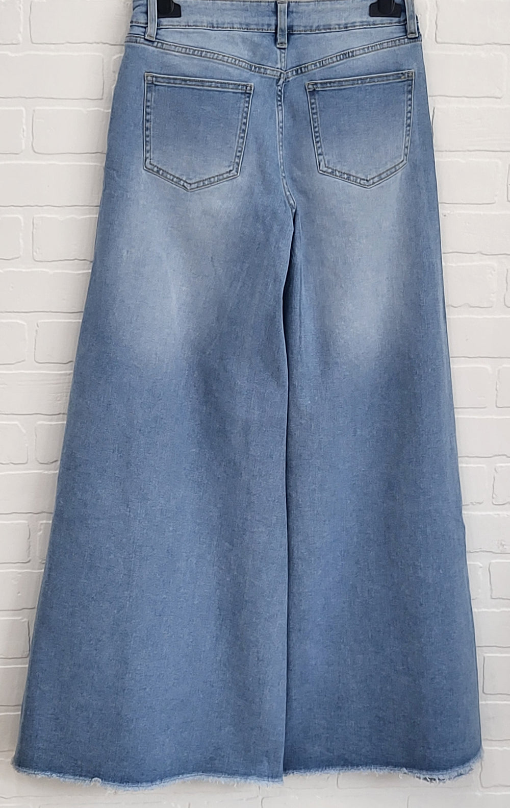 Lux Sparkle Wide-Leg Denim Jeans