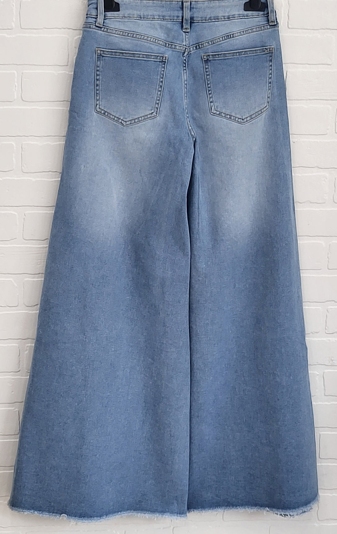 Lux Sparkle Wide-Leg Denim Jeans