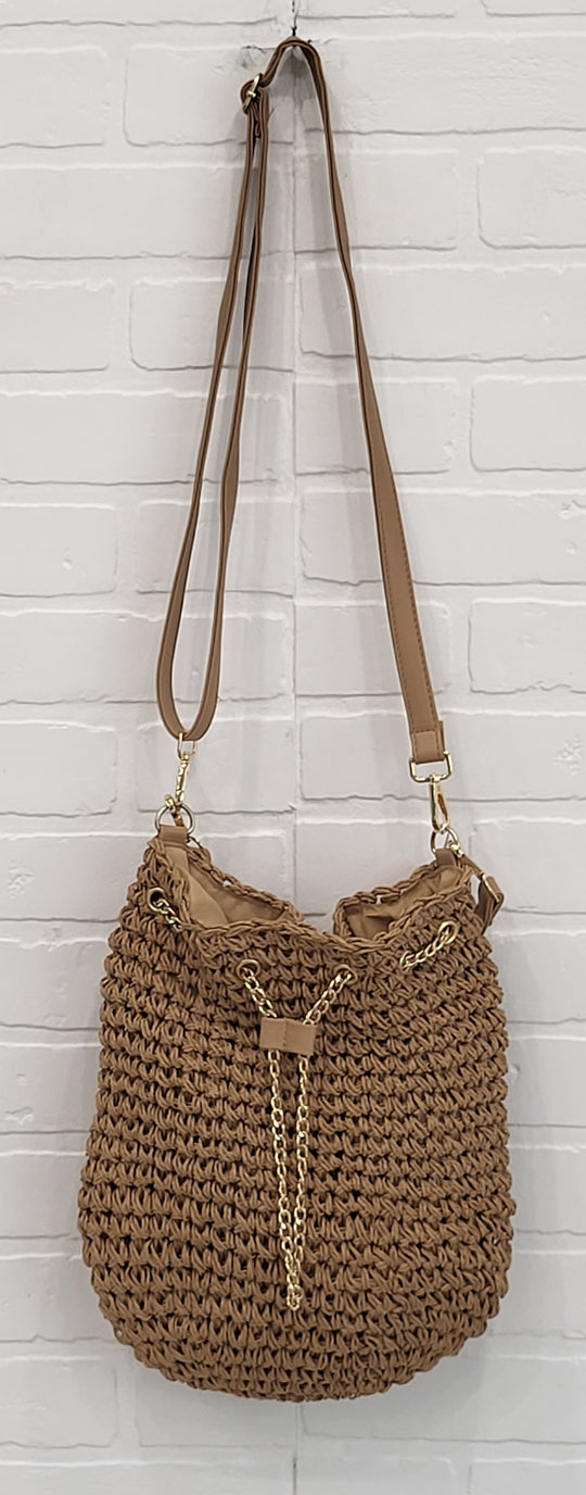 Straw Bucket Style Bag