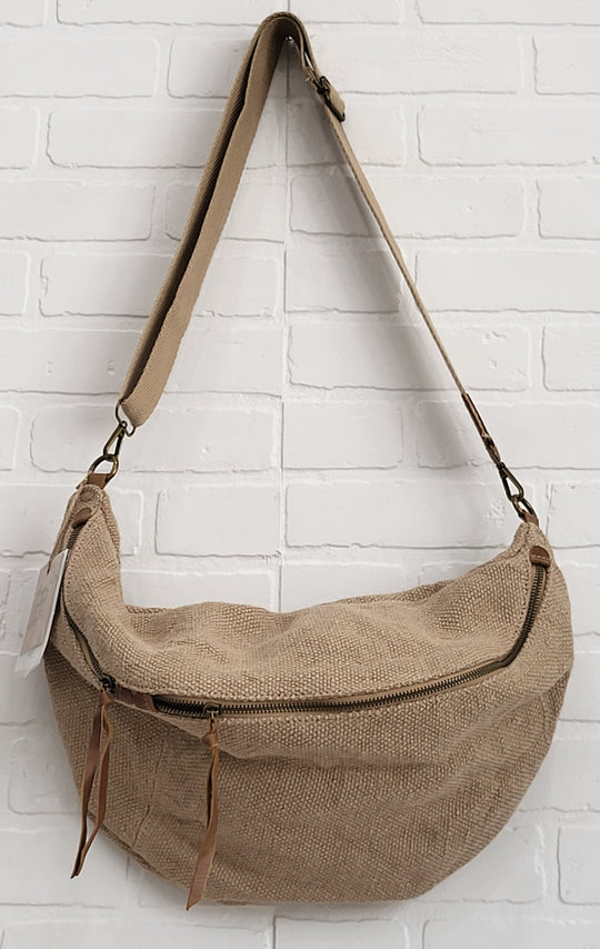 Large Canvas Crossbody Bag