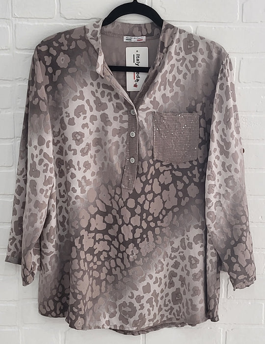 Soft Leopard Lux Blouse