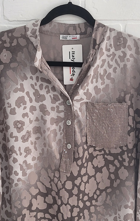 Soft Leopard Lux Blouse