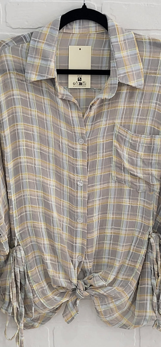 Ashley Plaid Blouse