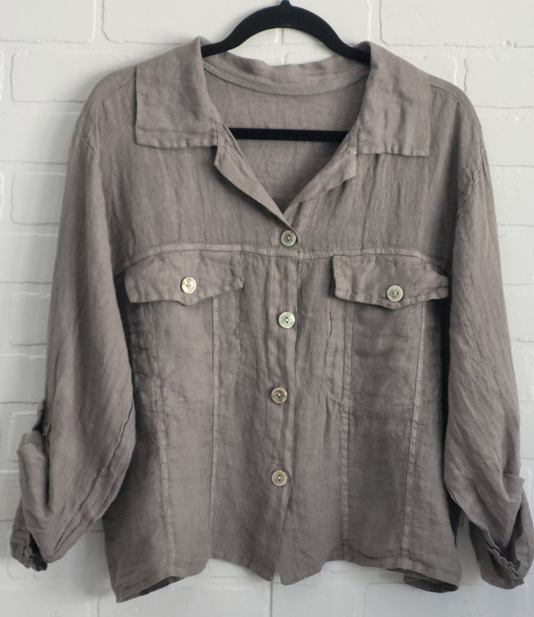 Linen Classic Denim Style Jacket