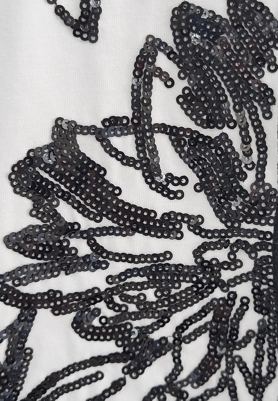Luxe Sequin Floral Cotton Tee