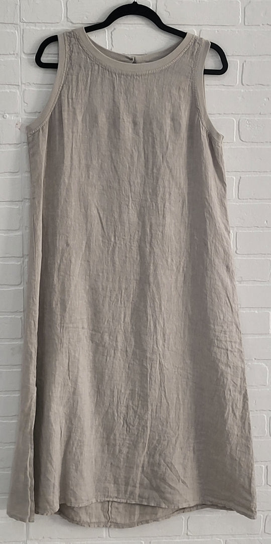 Florence Essential Sleeveless Linen Dress