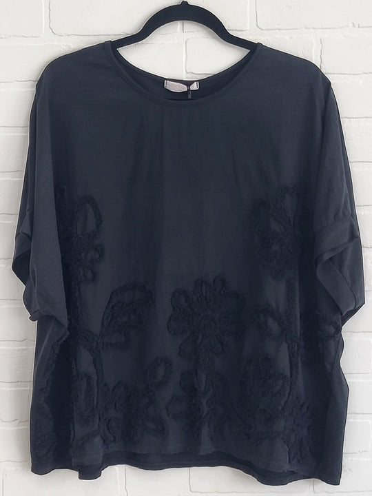 Lux Luna Floral Texture Top