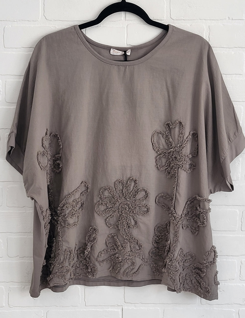 Lux Luna Floral Texture Top