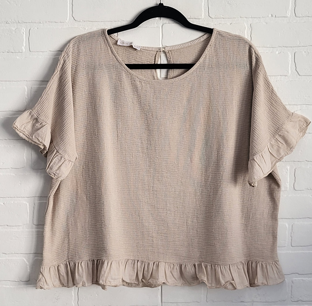 Ariana Ruffle Top ( New Colours in Stock)