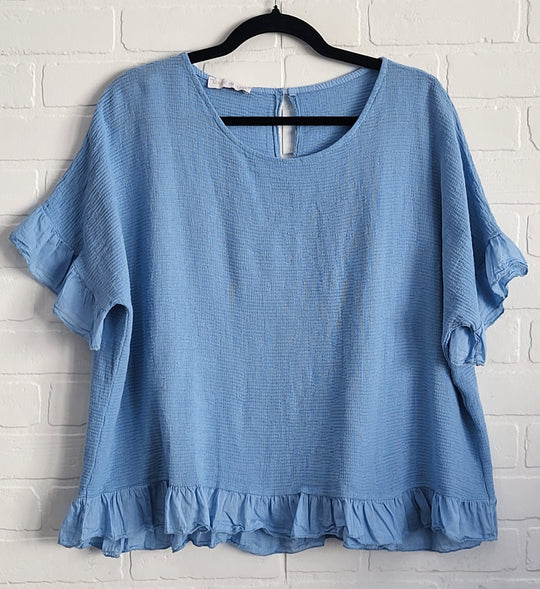 Ariana Ruffle Top ( New Colours in Stock)