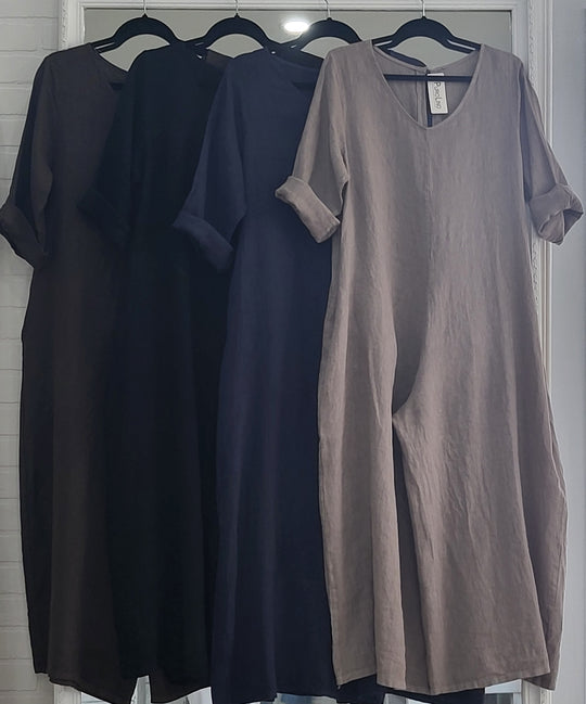 Florence Linen Jumpsuit