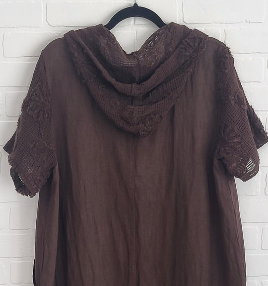 Sienna Lace Hoodie Dress