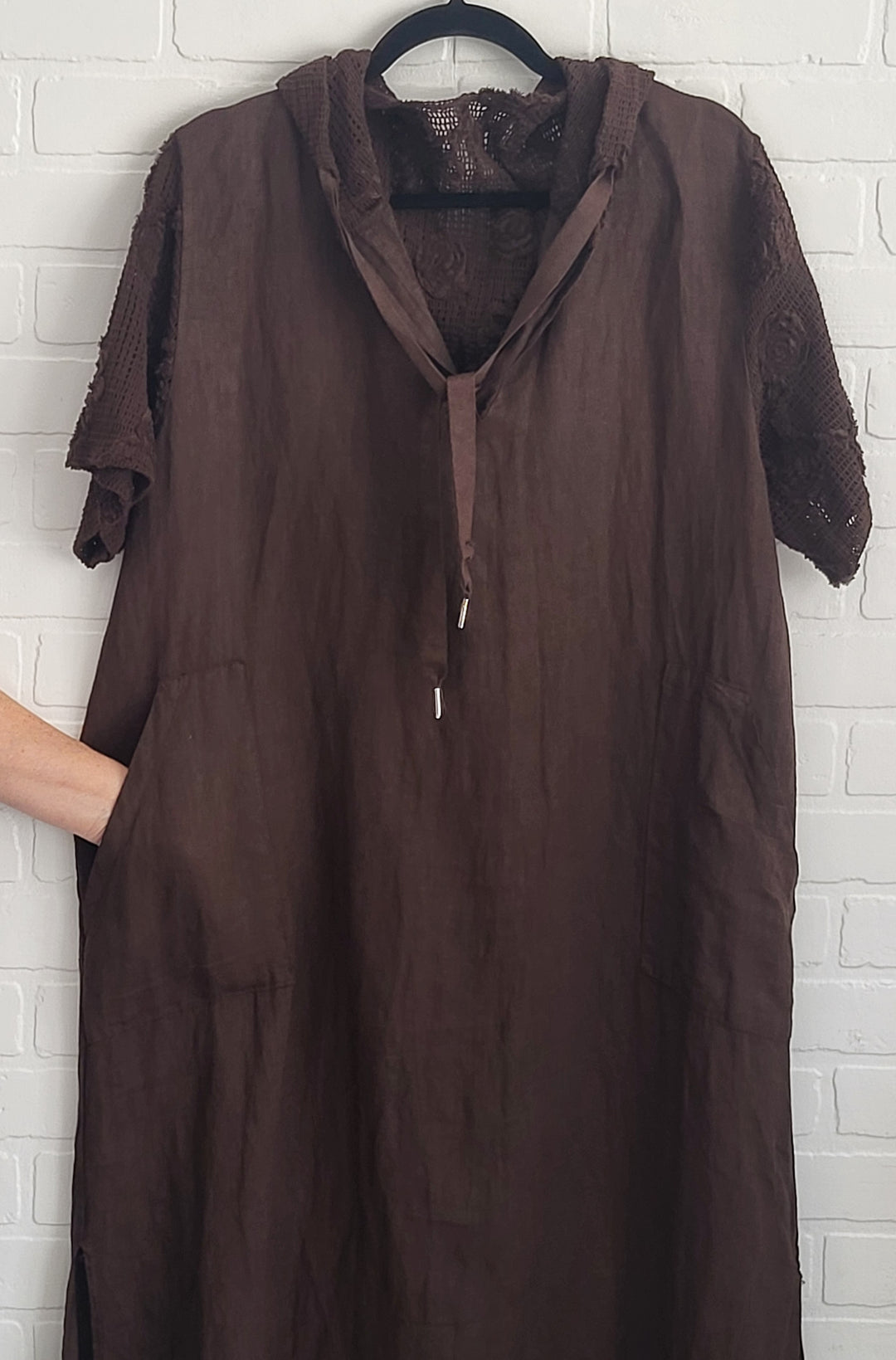 Sienna Lace Hoodie Dress