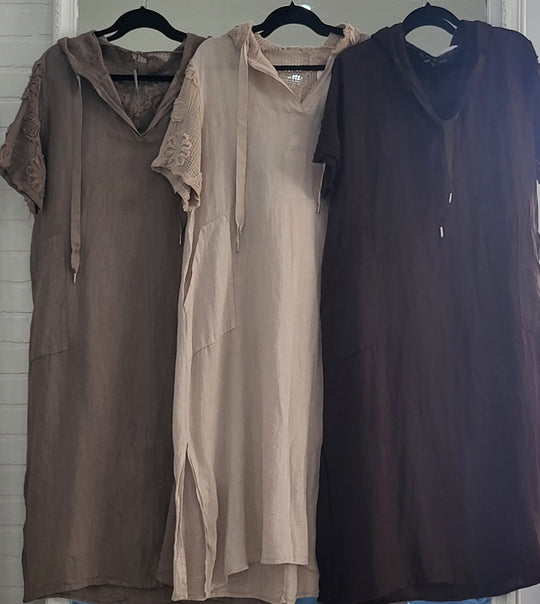 Sienna Lace Hoodie Dress