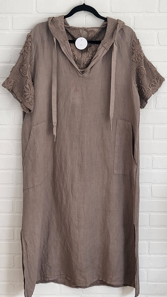 Sienna Lace Hoodie Dress