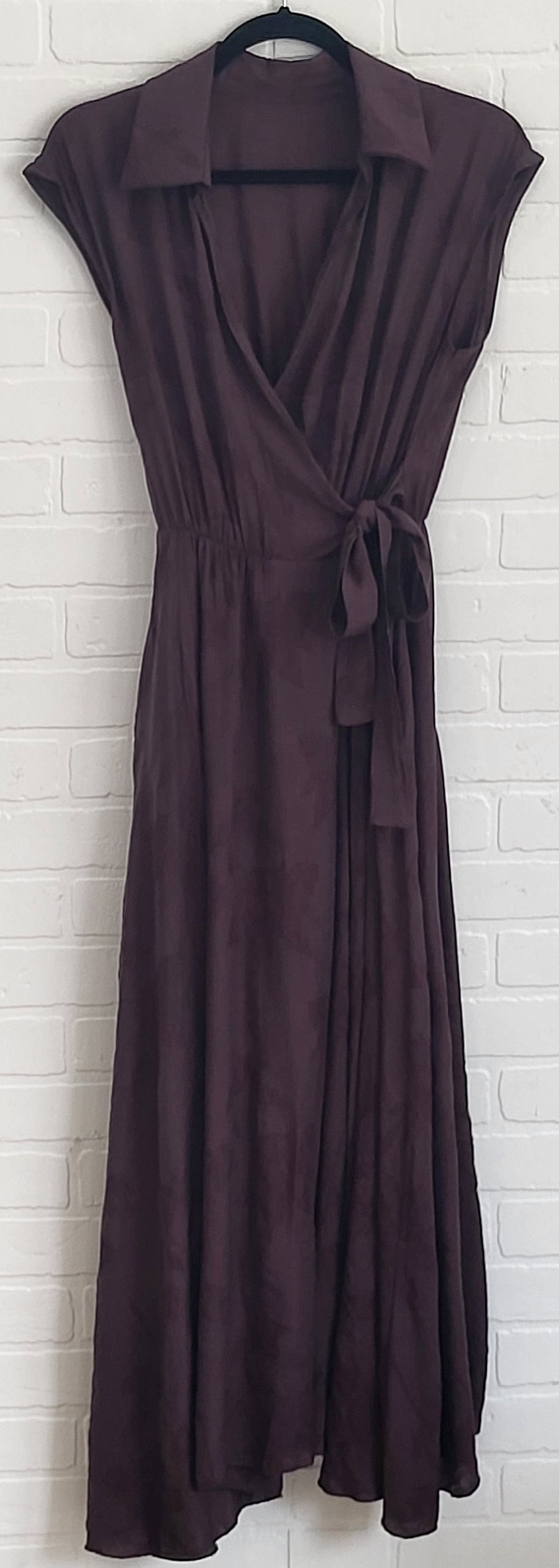 Noir Élan Wrap Dress