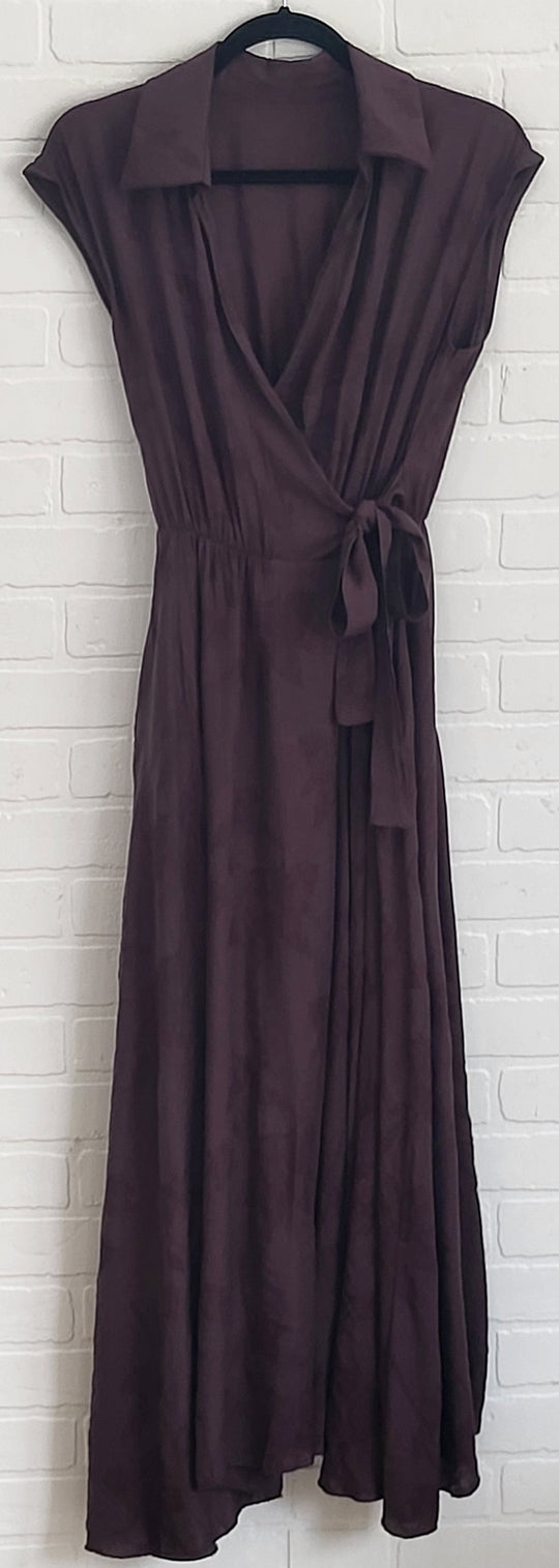 Noir Élan Wrap Dress