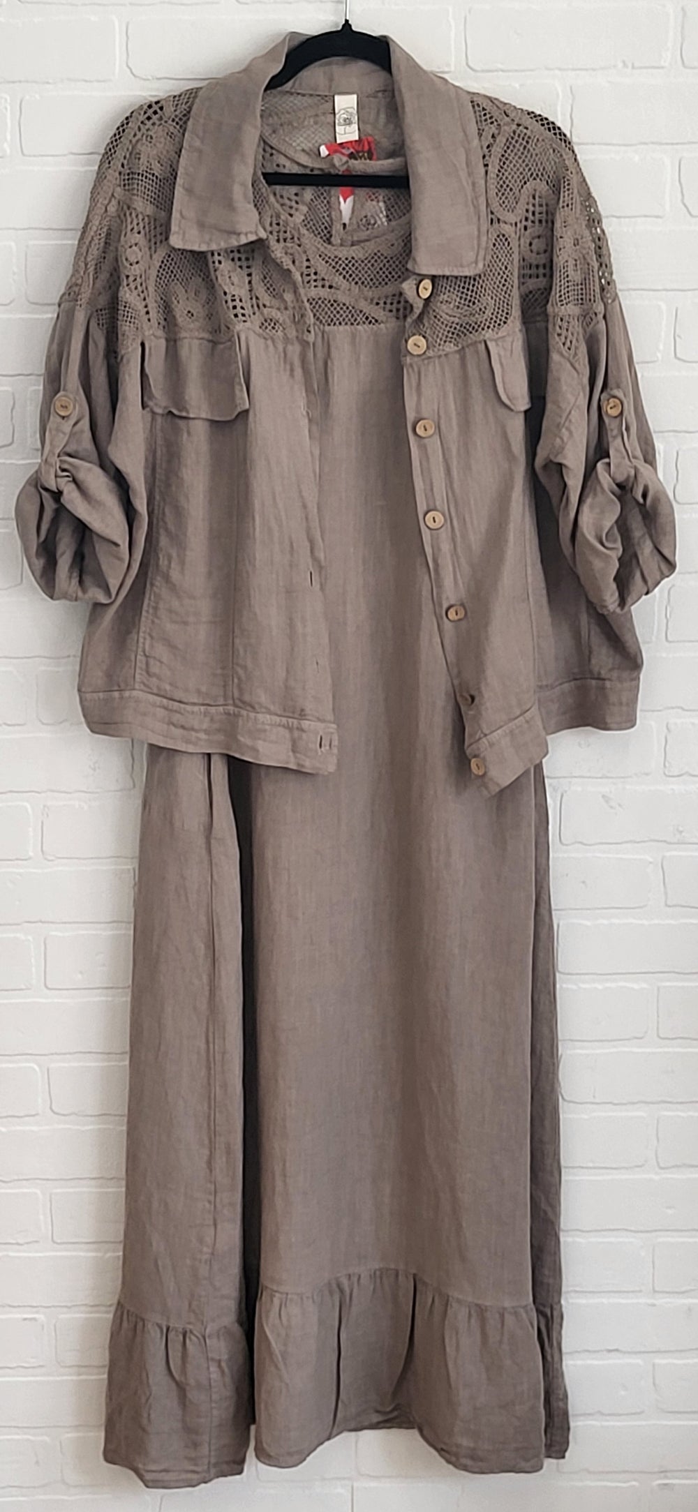 Celine Linen Dress Set