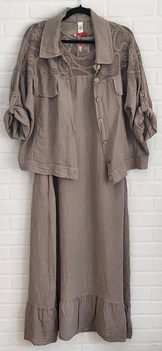 Celine Linen Dress Set