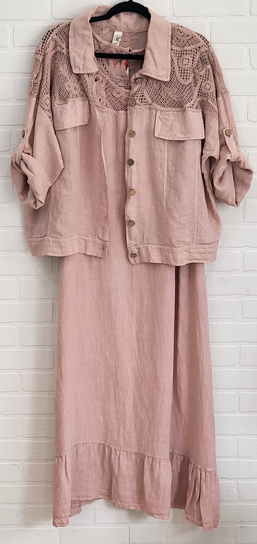 Celine Linen Dress Set