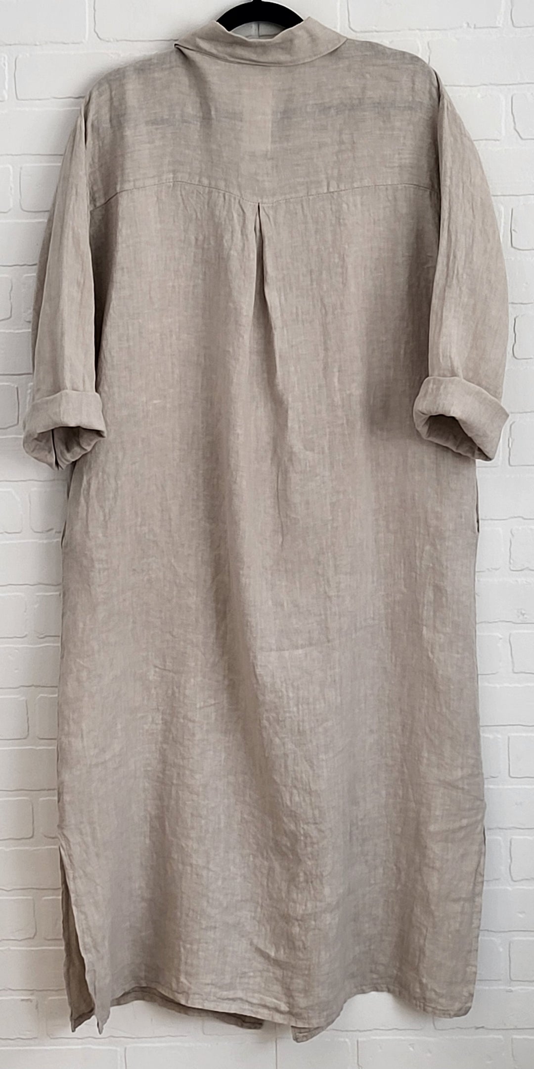 Monaco Linen Shirt Dress