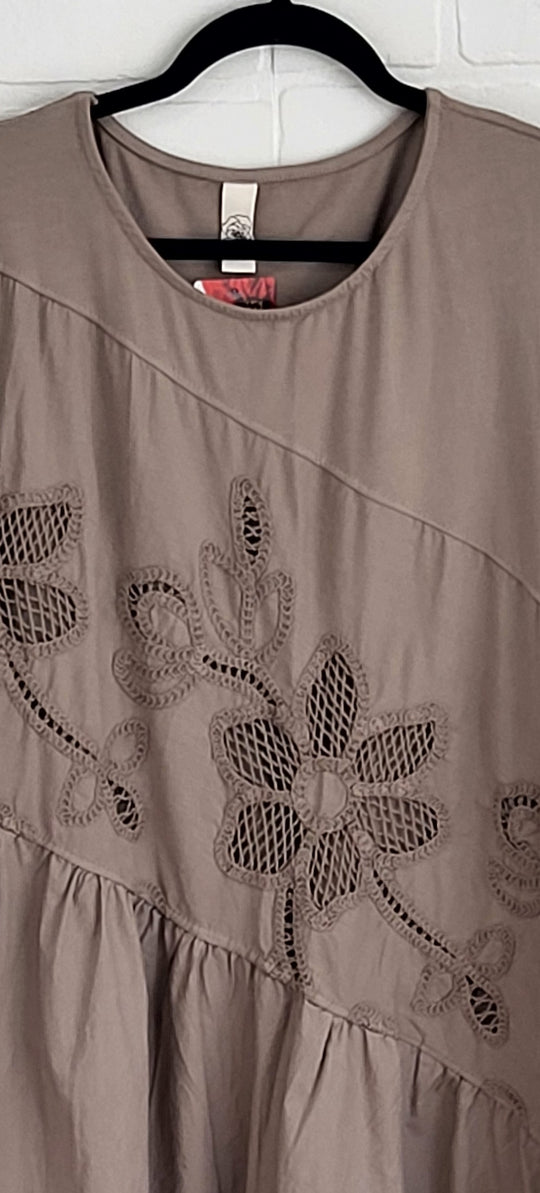 Rosalie Cotton Embroidered Maxi Dress