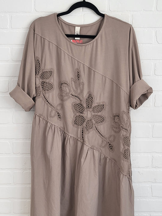 Rosalie Cotton Embroidered Maxi Dress