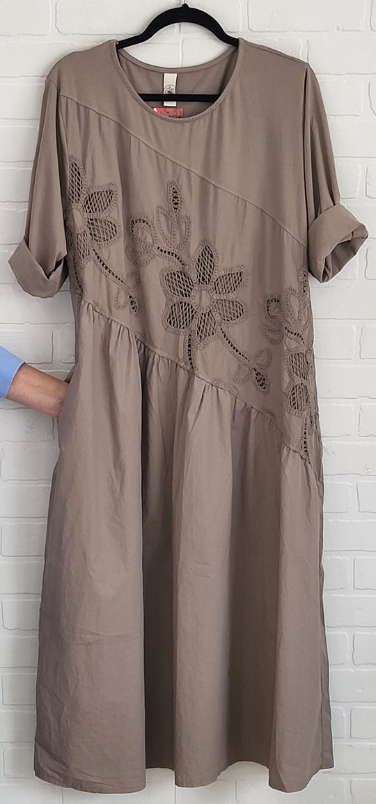 Rosalie Cotton Embroidered Maxi Dress