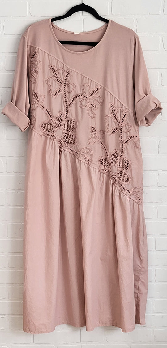 Rosalie Cotton Embroidered Maxi Dress