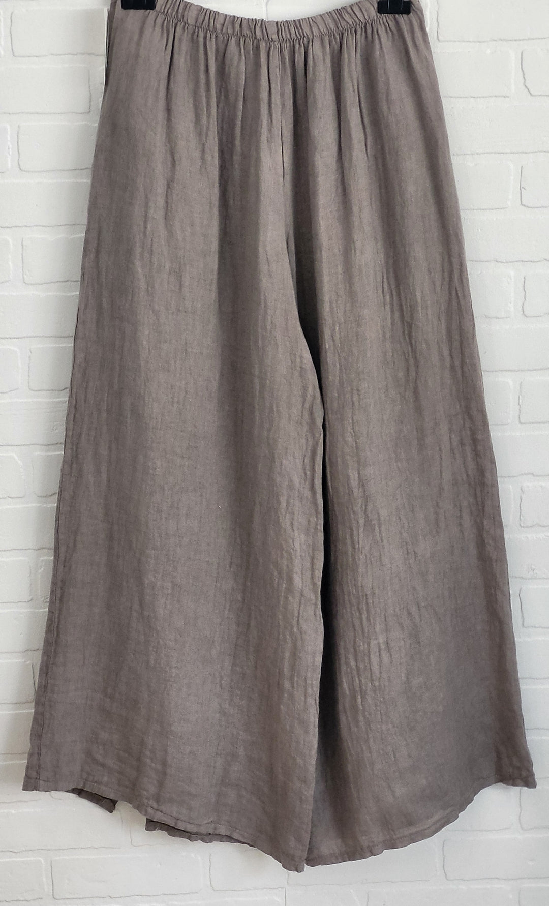 Santorini Linen Button Palazzo Pants