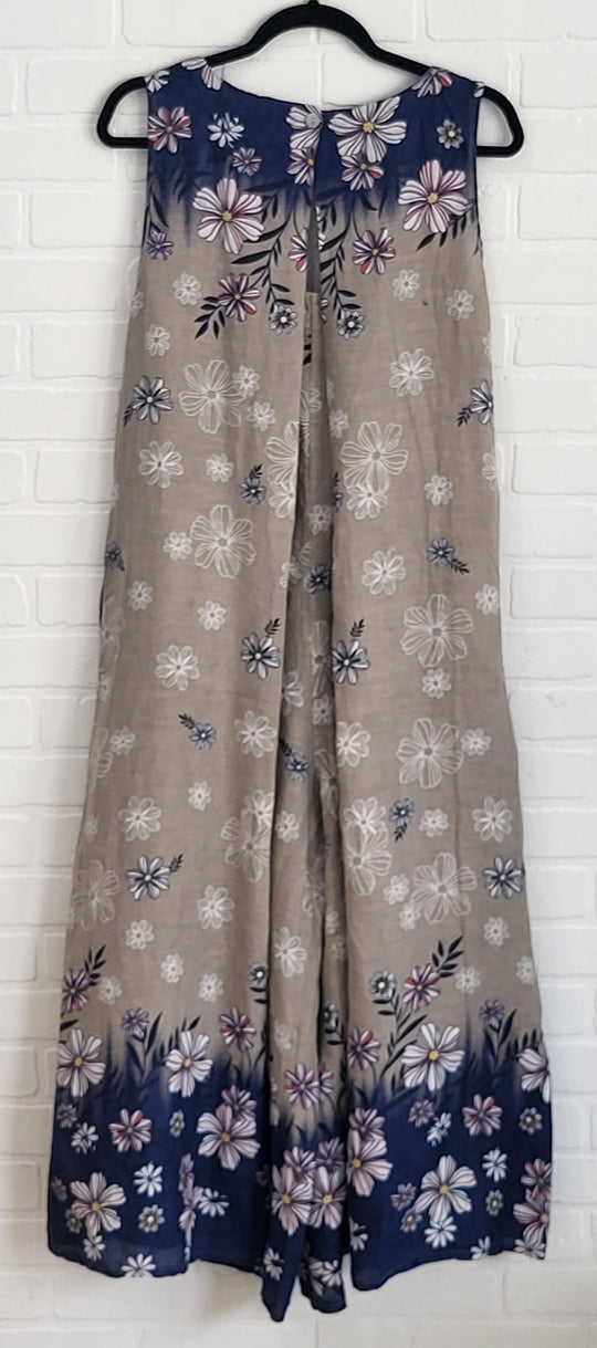 Luna Bloom Linen Jumpsuit