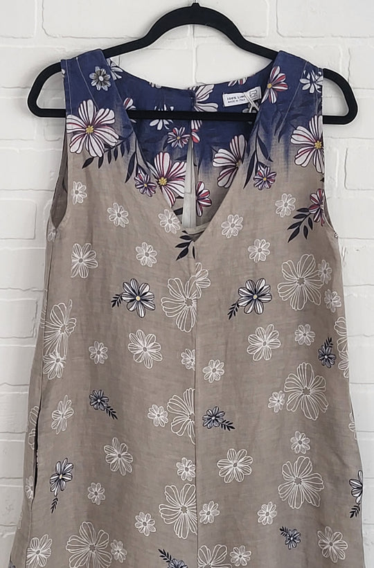 Luna Bloom Linen Jumpsuit