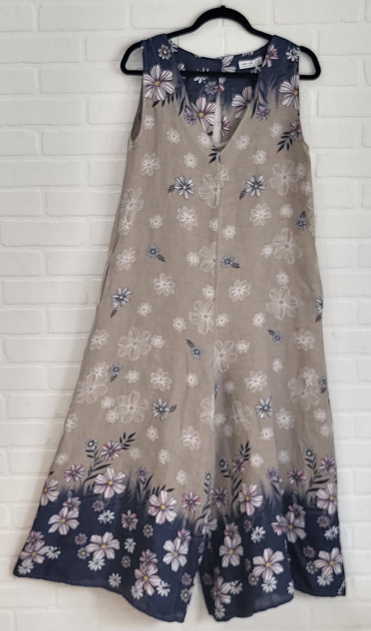 Luna Bloom Linen Jumpsuit