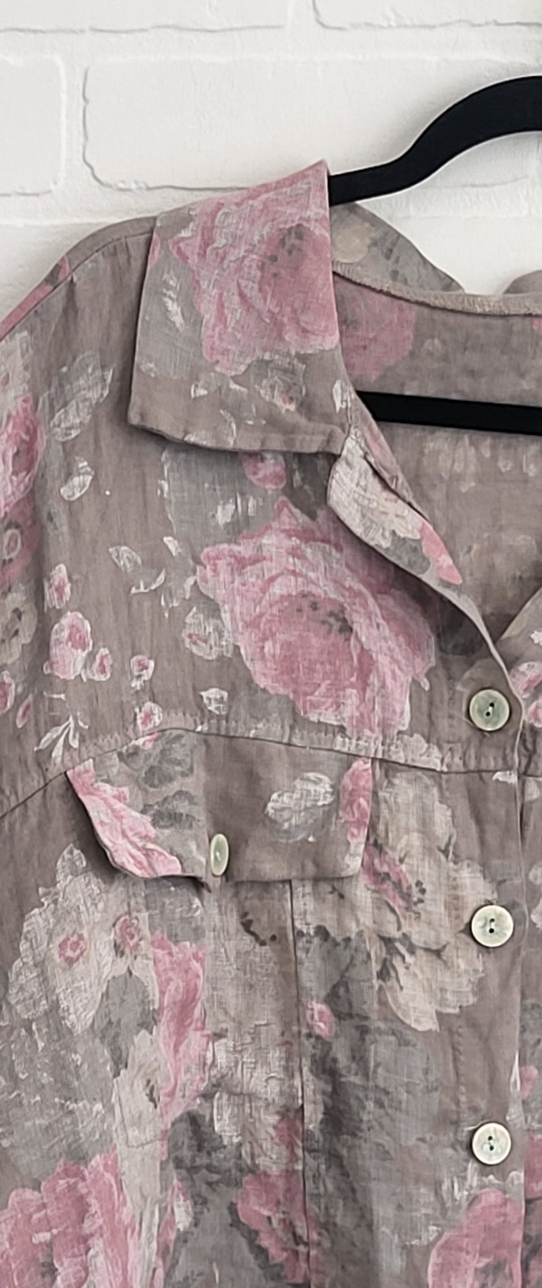 Rosé Garden Linen Jacket