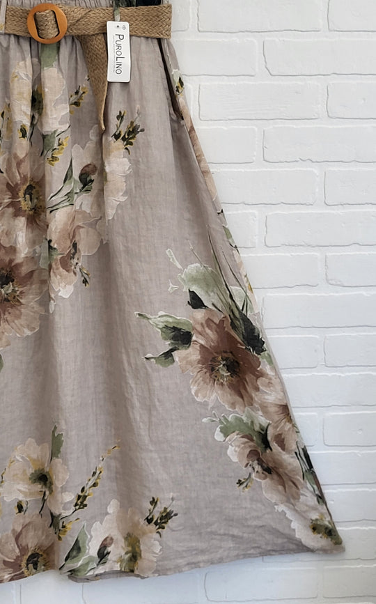 Wildflower Linen Skirt