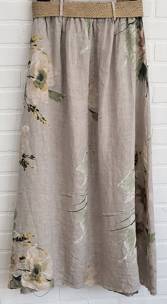 Wildflower Linen Skirt